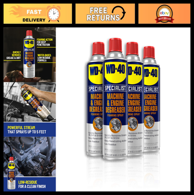#ad Heavy Duty Foaming Degreaser Spray for Machines amp; Engines 18 OZ 4 Pack $66.99