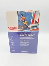 Photo Paper 200 Sheets High Gloss Premium Office Depot Inkjet - Brand New
