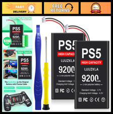 9200mAh Dual Battery Pack for PS5 Controller - Long-lasting Replacement, 24-Mont