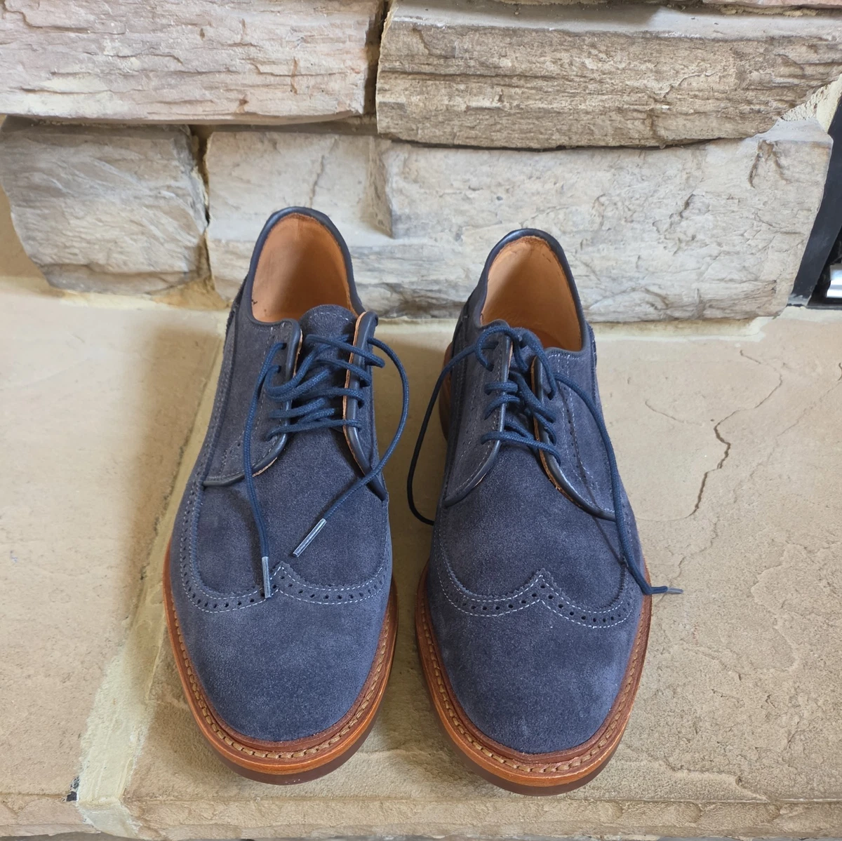 Allen Edmonds Blue Wingtip Dress Shoes for Men | eBay