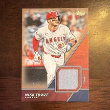 2025 Topps Series 1 Major League Material Gold Mike Trout #MLM-MT 45/50 Angels