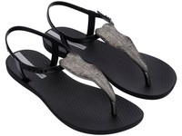 Ipanema Class Flora Damen Sandalen Zehentrenner Sommer Flip-Flops Schwarz