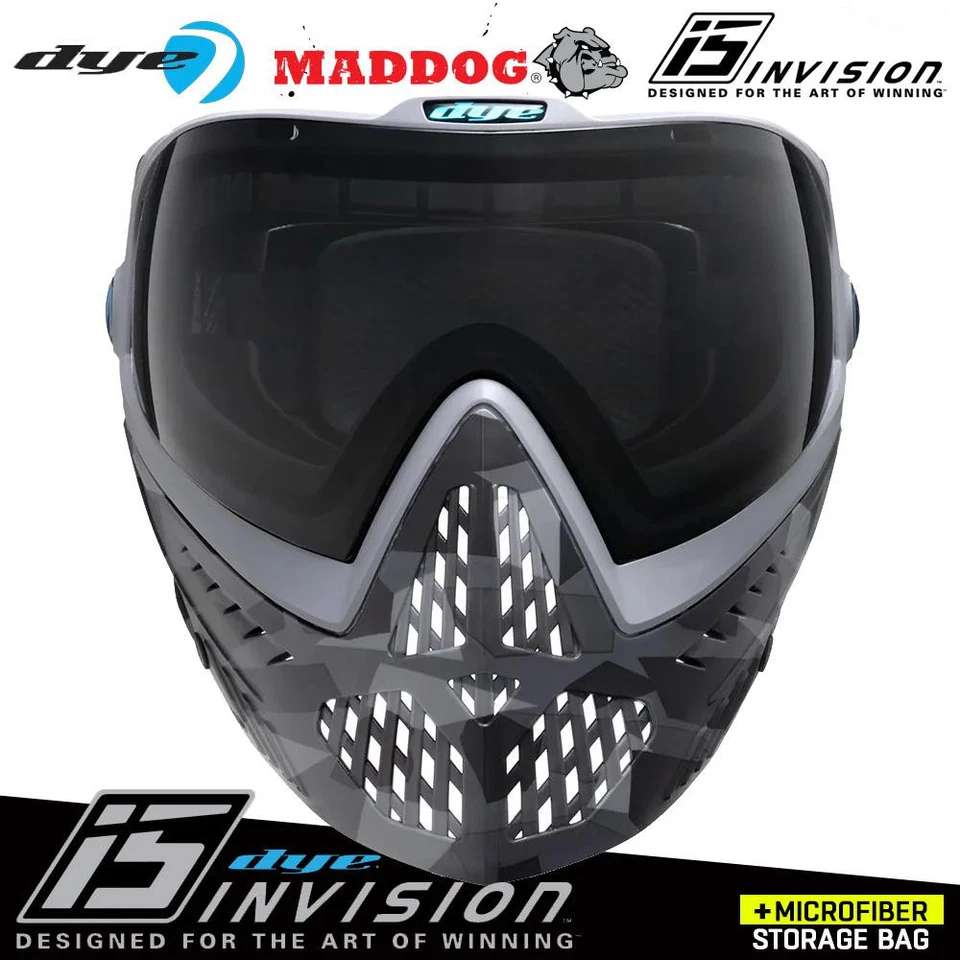 Тепловая противотуманная маска для пейнтбола страйкбола Maddog Dye i5 CB Urban камуфляж серый камуфляж - Изображение 3 из 4