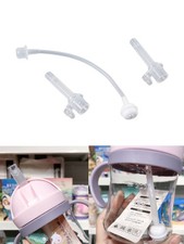 Children Water Cup Straw Liquid Silicone Sippy Drink Feeding Bottle Accessories