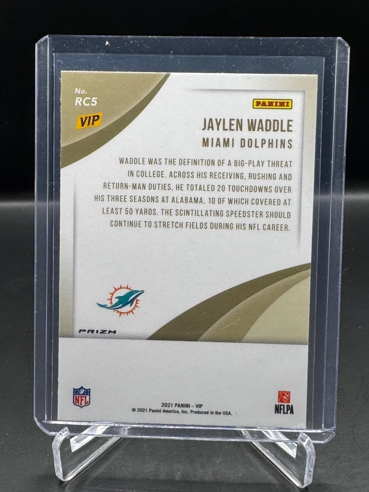 2022 PANINI NATIONAL VIP GOLD PACK!  JAYLEN WADDLE!  RC!  HYPER PRIZM!  DOLPHINS - Image 2 of 2
