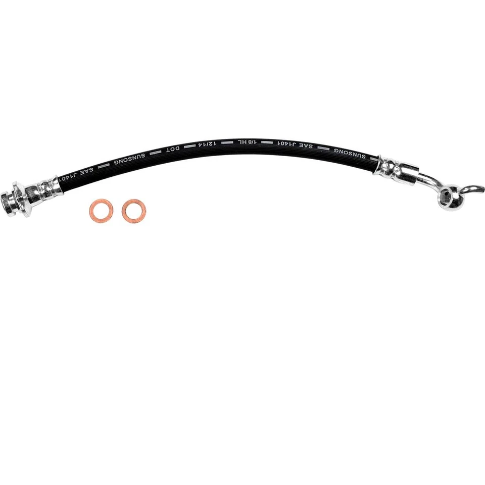 Línea de freno de manguera de freno delantera trasera izquierda y derecha 4 piezas para Nissan Altima 2002-2005 Foto 4 de 4