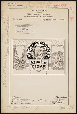 William W. Arnold for Scenic Line brand Cigars, Tobacco, and Cigarettes