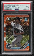 2019 Bowman Mega Box Orange Mojo Refractor /25 Edward Cabrera PSA 9 MINT 0rm0