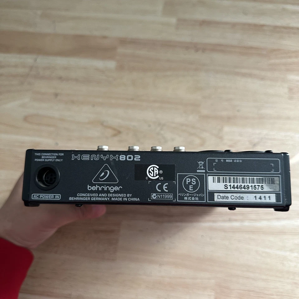 Behringer Xenyx Q802USB 8-Input USB Audio Mixer No Power Cord - Image 3 of 3