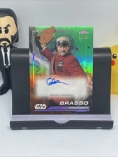 2024 Topps Chrome Star Wars - Brasso - AU-B - Auto Green Refractor /99