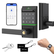 MYPIN Keypad Smart Door Lock Handle, Keyless Entry Deadbolt Front Door
