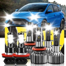 For Ford Focus 2012-2018 Led Headlight High Lowfog Light Bulbs Kit Super Bright