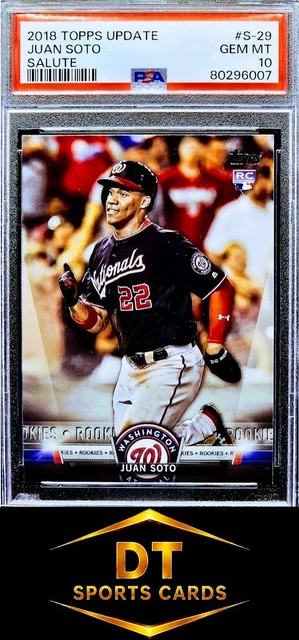 2018 Topps Update Juan Soto #S-29 Salute (RC) PSA 10 GEM MINT
