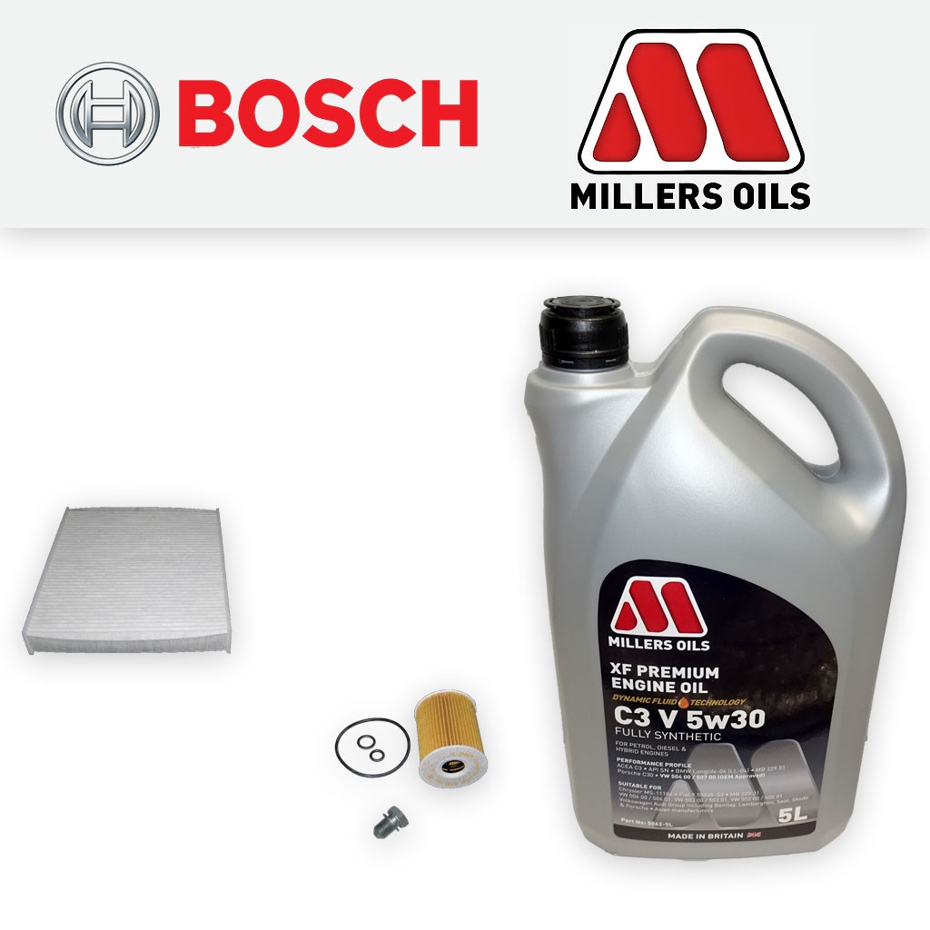 SERVICE KIT for VW POLO MK5 (6C/6R) 1.2 TDI OIL CABIN FILTERS +OIL (2010-2014)