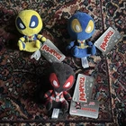 NEW Lot of 3 Funko Mopeez Marvel DEADPOOL 5” Plush - Red Blue & Yellow