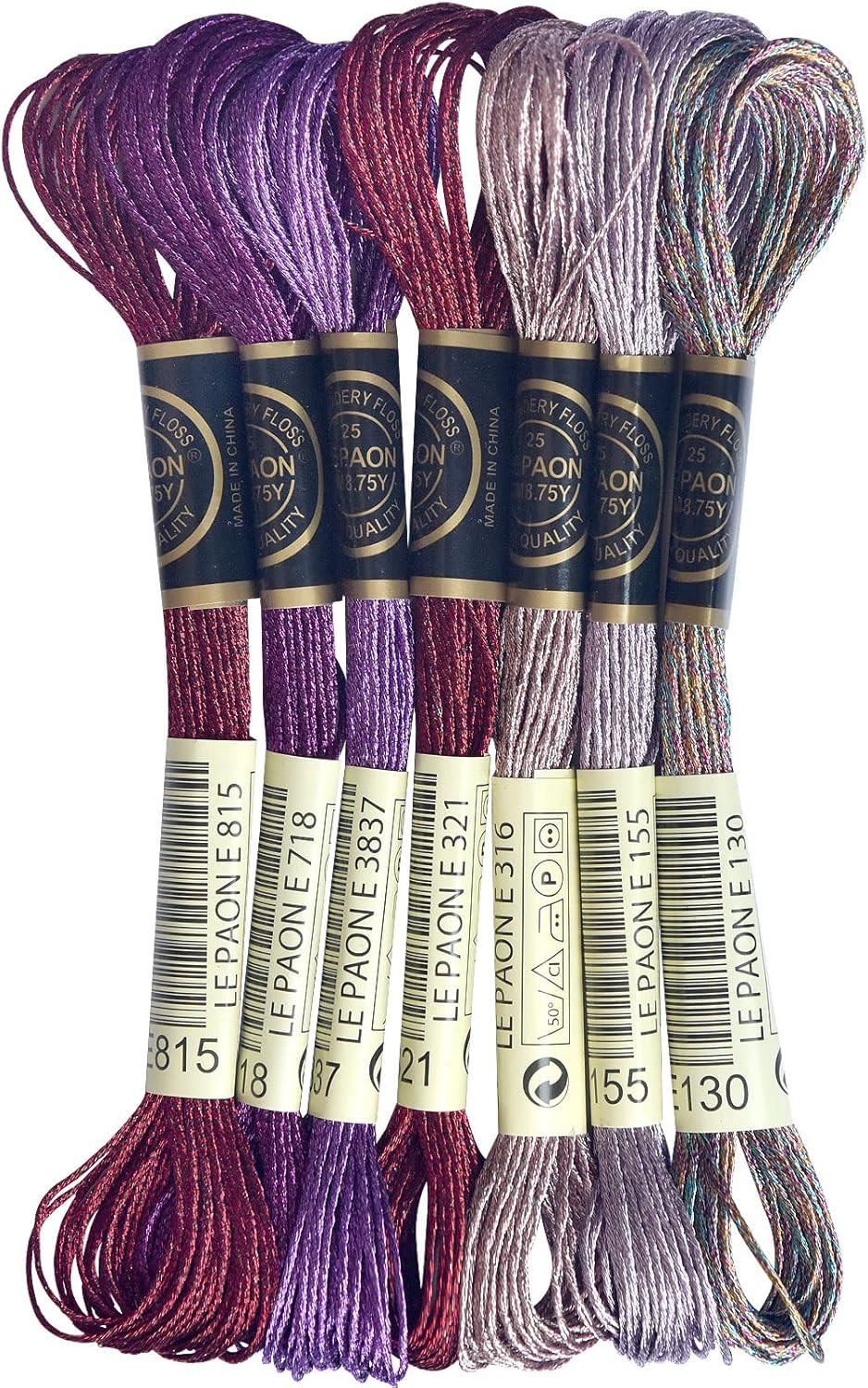 Floss Metallic Thread (red-purple Series)