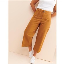 Maeve Anthropologie The Colette Cropped Pants Womens Wide-Leg Size 31 31 X 25