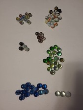 Vintage Marbles Assorted Multicolor Lot Of 74 - 14oz Total Weight