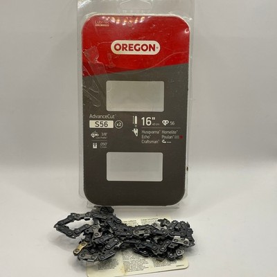 Oregon AdvanceCut S56 Chainsaw Chain 16 Inch 56 Drive Links 3/8 Low Profile .050