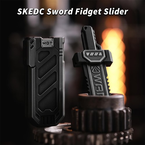 Metal Sword Fidget Toy for Adults, Ejectable Fidget Slider Ratchet Sound Stre... - Picture 2 of 7