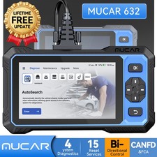2025 Mucar 632 Four Systems Car Diagnostic Tool OBD2 Scanner Code Reader CANFD