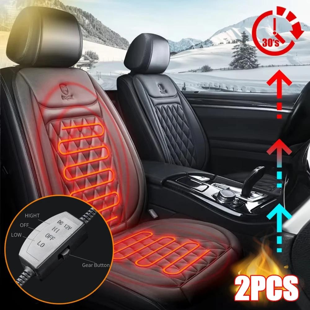 1/2PCS INVERNO RISCALDATO COPRISEDILE AUTO 12V RISCALDAMENTO PIÙ CALDO CUSCINO D