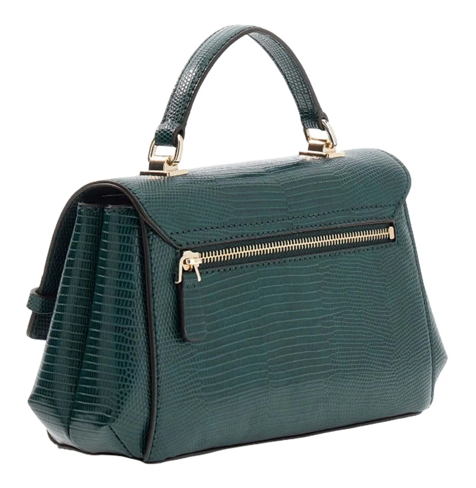 GUESS Melinda Top Handle Flap Bag Umhängetasche Tasche Forest tannengrün Neu - Bild 3 von 4