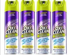 OxiClean Foam-Tastic Bathroom Cleaner, Citrus Scent, 19 oz Spray 4 Pack