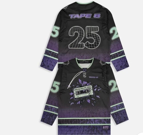 Tape B Limited Edition Official Merchandise Jersey with purple cassette tape gra - product listing photo