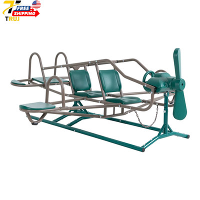 Kids'S Ace Flyer Metal Teeter Totter Green and Brown 90135