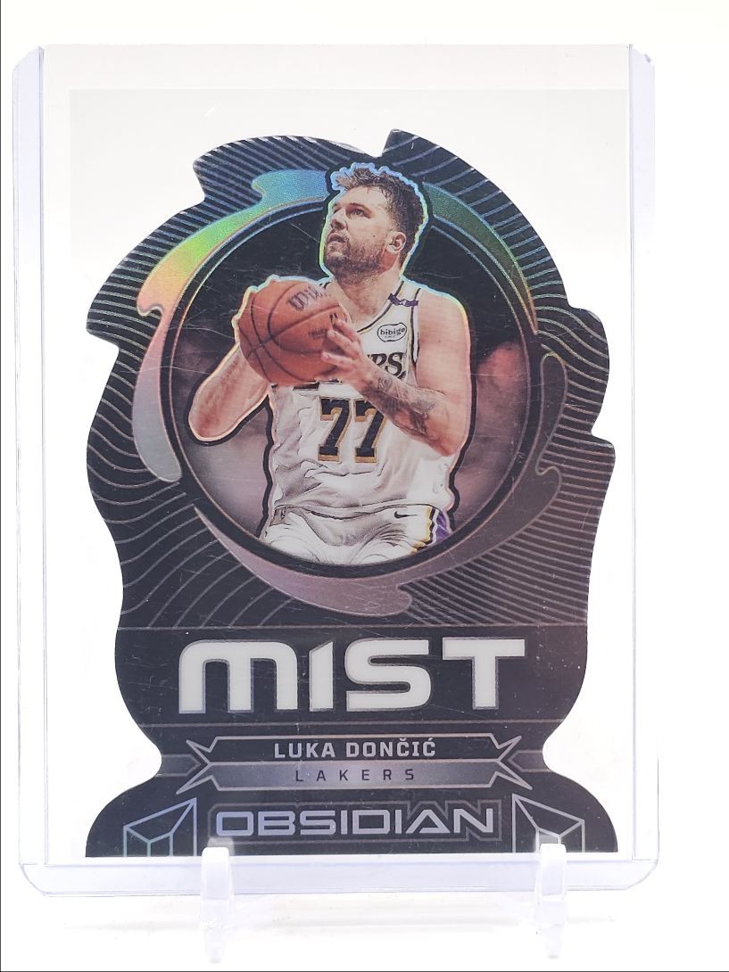 LUKA DONCIC 2024-25 OBSIDIAN MIST BASKETBALL DIE CUT LAKERS Q6084