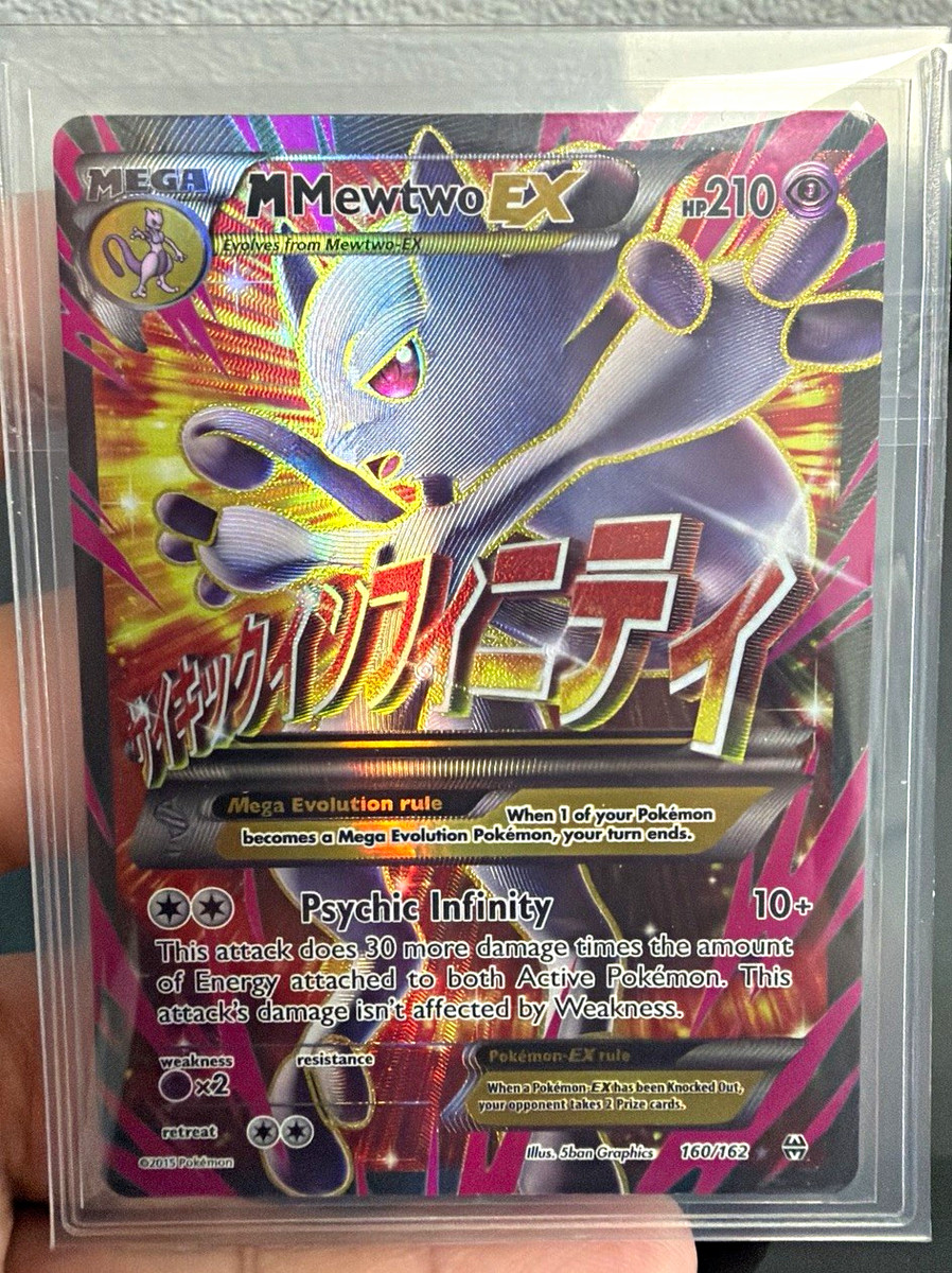 M Mewtwo EX Breakthrough 160/162 Full Art Holo EN 2015 Ultra Rare 210HP