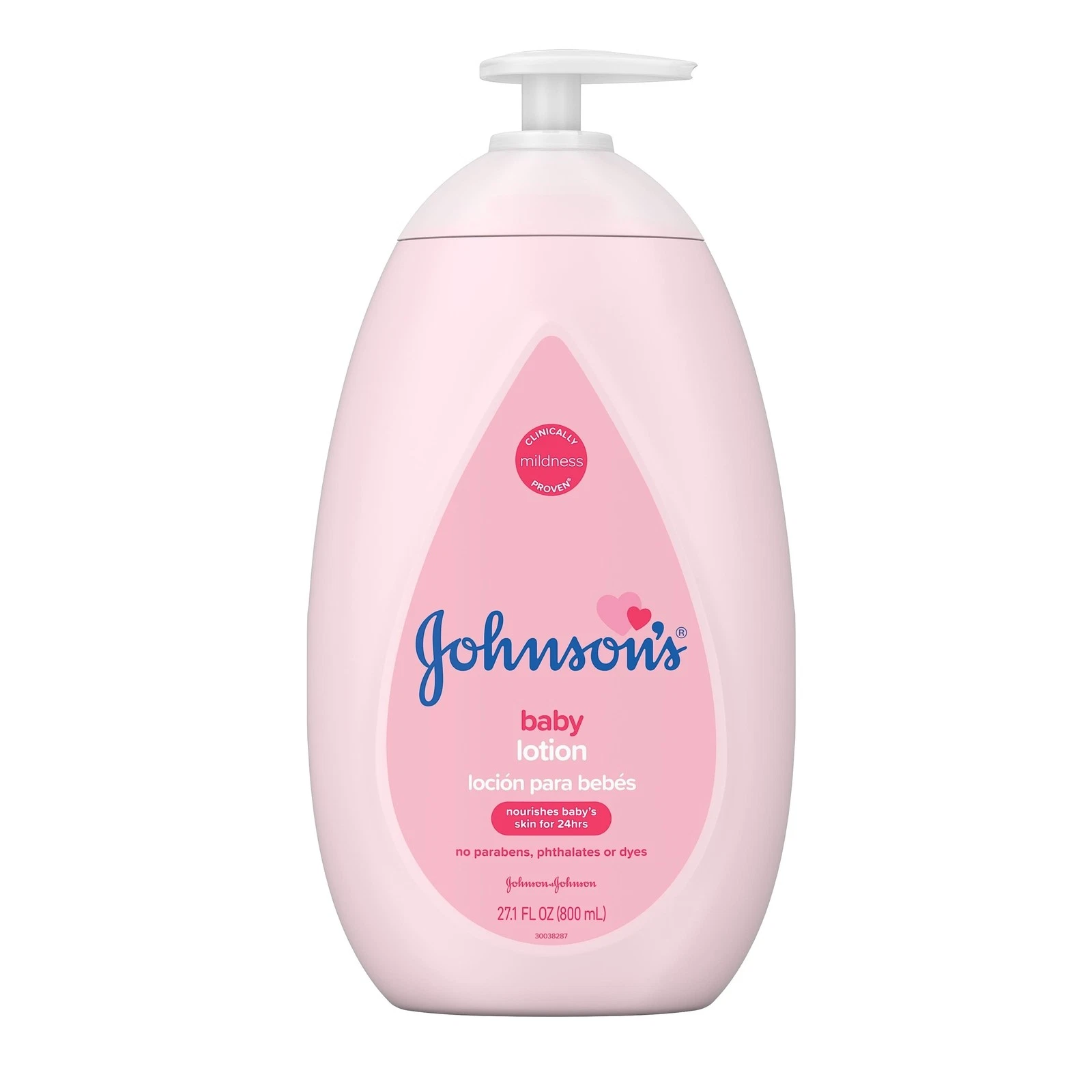 Johnsons Baby Lotion 24 Hours Skin Nourishments No Parabens & Dyes 27.1 fl oz