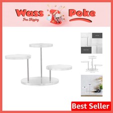 Lightweight Transparent Acrylic Display Stand - 3 Inches for Jewelry Showcases