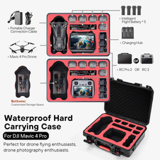 Waterproof Hard Case For DJI Mavic 4 Pro Fits RC 2/RC Pro 2 Remote Controller