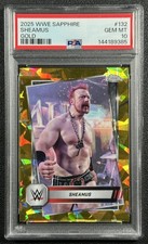 SHEAMUS PSA 10 2025 TOPPS CHROME SAPPHIRE WWE #132 GOLD REFRACTOR 41/50
