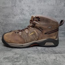 Keen Utility Detroit Xt Mid Soft Toe Waterproof Work Boots Mens Size 17 D Brown