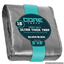 Extra Heavy Duty 16 Mil Tarp Cover, Waterproof, UV Resistant, Rip and Tear Pr...