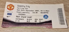 MANCHESTER UNITED V COVENTRY CITY- CARLING CUP- SEPTEMBER 2007