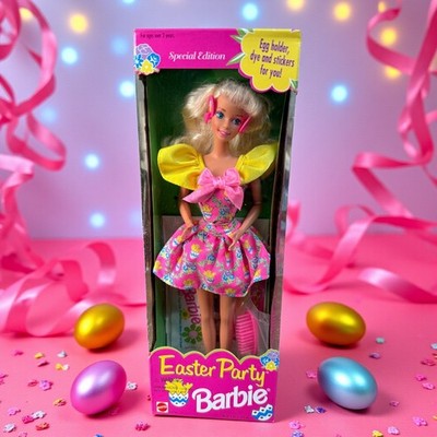 Vintage 1994 Easter Party Barbie Doll Special Edition Blonde Hair Mattel #12793