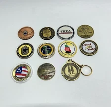 Lot of 10 US Military Defense DOD Challenge Coins Fuel Logistics Petrol Supply