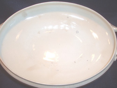 BUFFALO POTTERY Larkin Advertising Covered VEGETABLE SERVING BOWL Tureen w/ Lid - Picture 5 of 8