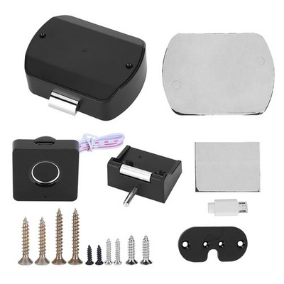 Intelligent Fingerprint Lock Smart Electric Drawer Cabinet Lock For Home Off HOT