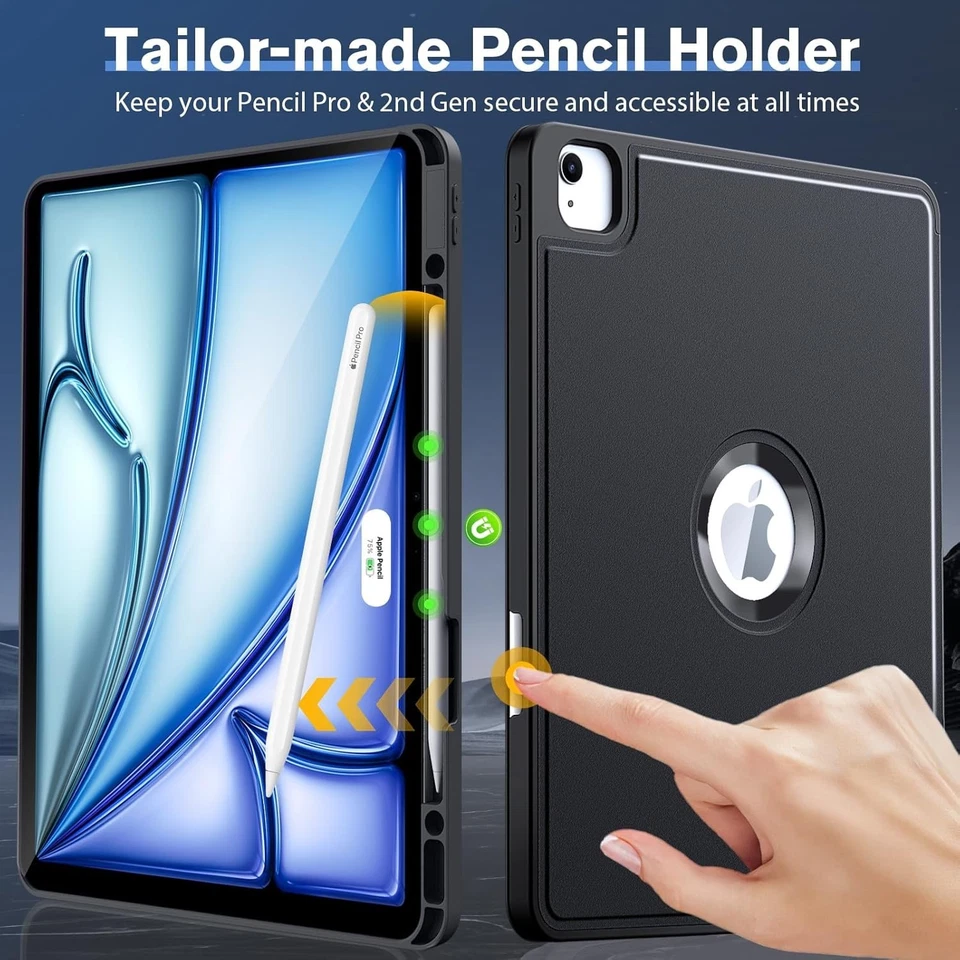 Funda para iPad Pro 12,9 pulgadas (3ª 4ª 5ª y 6ª generación) Silicona Antigolpes Cubierta Foto 4 de 4