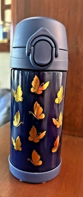 Pottery Barn School rainbow Travel WATER BOTTLE girl butterfly gold holiday gift