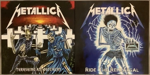 METALLICA 3LP LOT NEW THRASHING ALL DECEIVERS & RIDE COLORED VINYL THRASH METAL