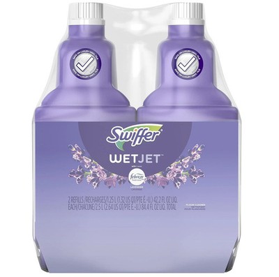 Swiffer WetJet Multi-Purpose Floor Cleaner Solution with Febreze Refill, Hardwoo