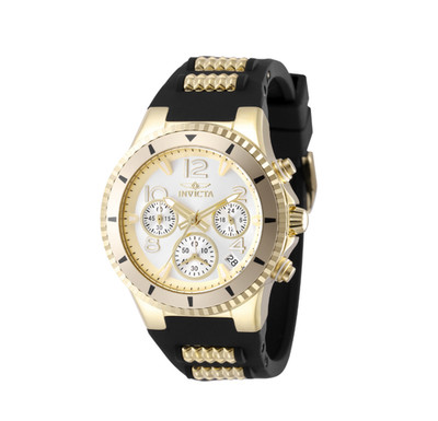 Invicta BLU Unisex Watch - 39mm, Black, Gold (49804) New In Box (NIB) RARE