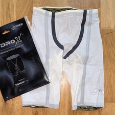 FINIS HydroX Men’s Base Layer Compression Biker Shorts White/Grey 22