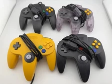 Nintendo 64 Official Controllers - Lot of 4